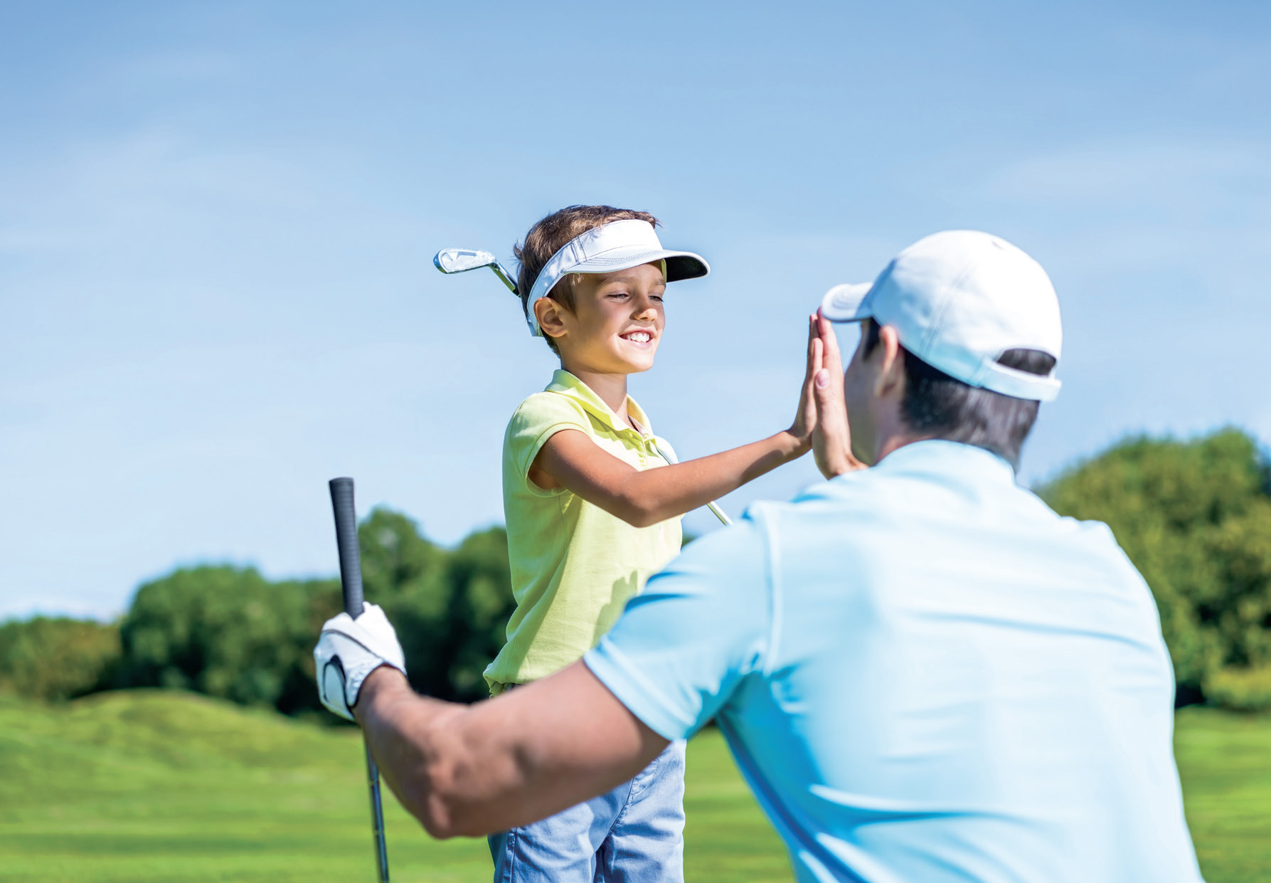 Golf-Junioor high five