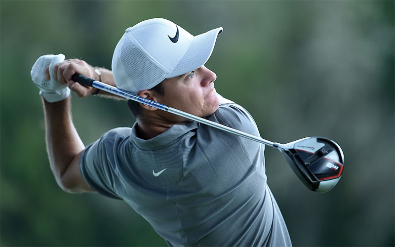 Kristoffer Ventura hits his tee shot on the ninth hole during the third round of the WinCo Foods Portland Open presented by KraftHeinz at Pumpkin Ridge Ridge Golf Club on August 10, 2019 in Portland, Oregon. (Getty Images)