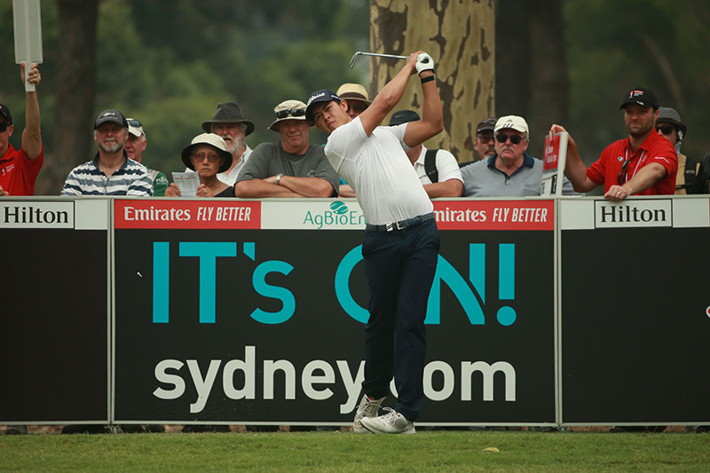 Denzel Ieremia Emirates Australian Open Day 2 - (Photo: Dave Tease Golf NSW)