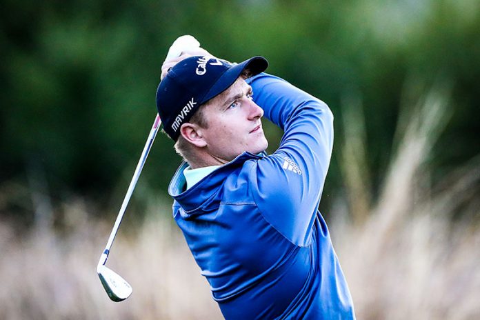 Nick-Voke-nz-open-day-2 Nick Voke of New Zealand tees off during day two of the 2020 New Zealand Golf Open at The Hills in Queenstown, New Zealand. (Photo by Hannah Peters/Getty Images)