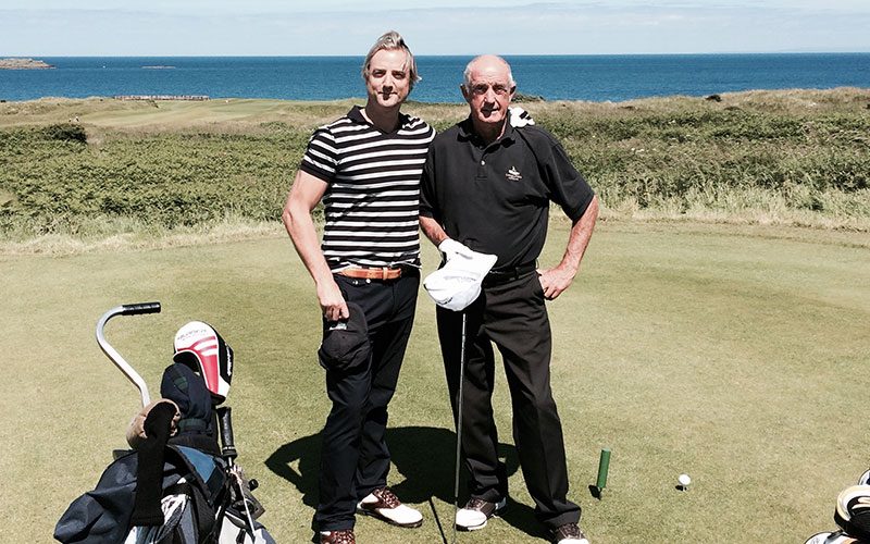 Geoff Sewell and his Dad