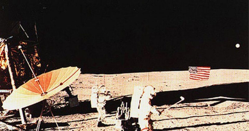 Golf on the moon